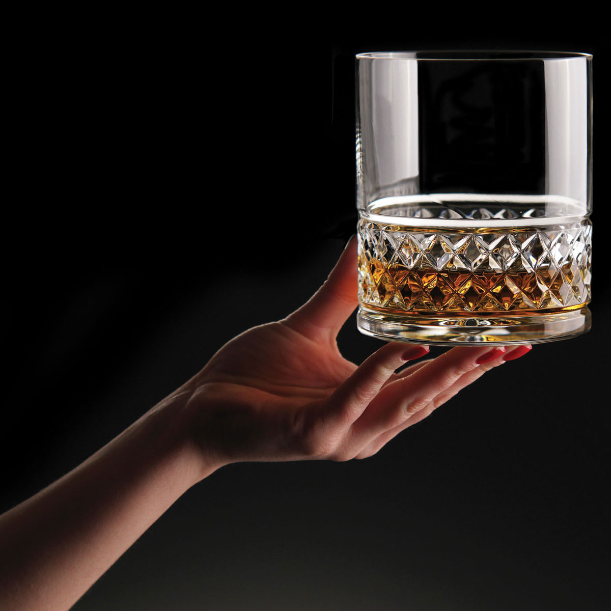 Cashs Ireland Cooper King Size 3OF Scotch Crystal Whiskey Glass, Single